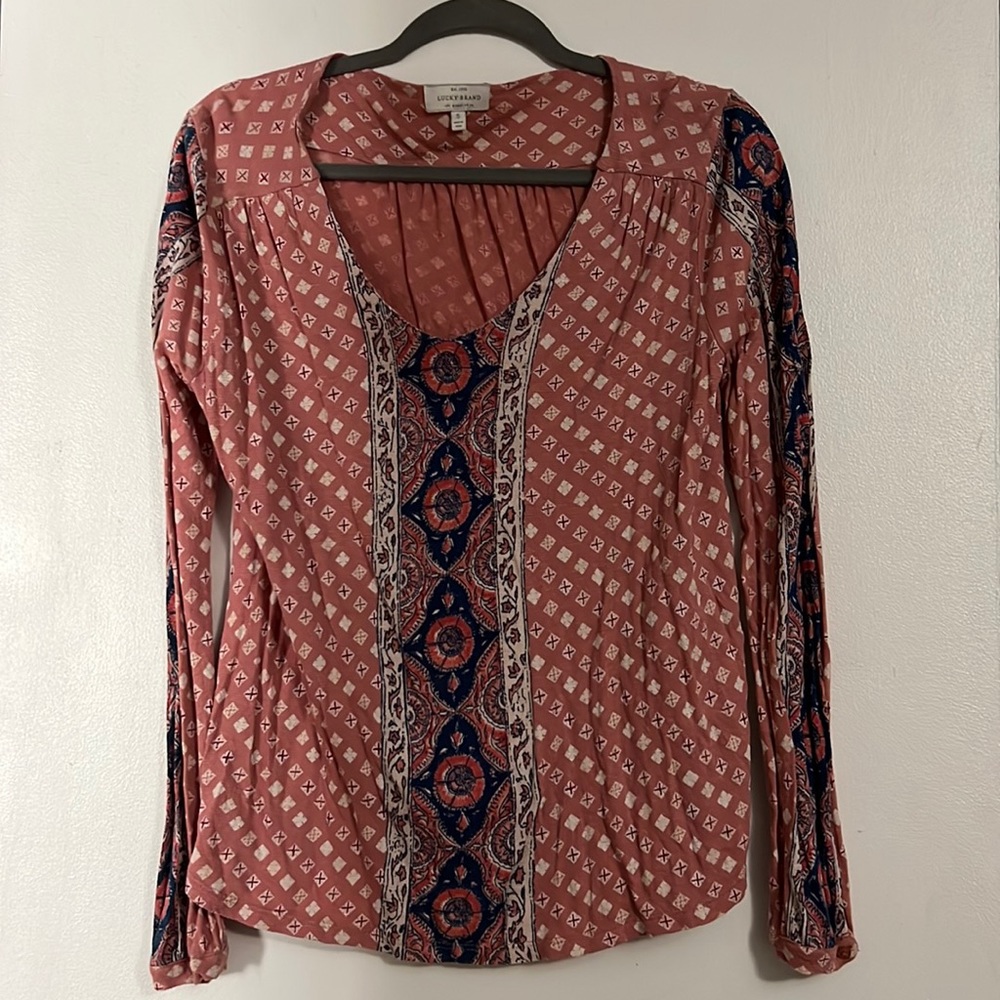 Lucky brand long sleeve blouse